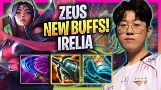 ZEUS TRIES IRELIA WITH NEW BUFFS! - T1 Zeus Plays Irelia TOP vs Ornn! | Bootcamp 2024