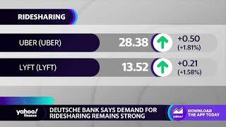 Uber, Lyft stocks rise as Deutsche Bank points to strong ridesharing demand