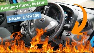 Auxiliary diesel heater in an ex-British Gas Nissan E-NV200 electric van