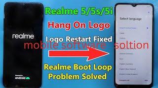 Realme 5, 5i, 5s Hang On Logo Solution with Data Loss