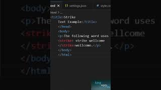 html strike tag  #htmlcss #webdevelopment #htmlacademy #coding #html #programminglanguage #webdesign