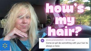 I Did My Hair Today so Come with Me to do a Curb Side Pickup and Shopping Order with Walmart Spark