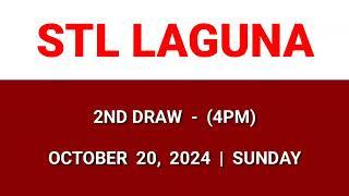 STL Laguna result today 4pm draw afternoon result 2nd draw Philippines October 20, 2024 Sunday