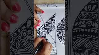 Zentangle art #lucyrelaxingartgallery #diy #art#mandalaartdrawing