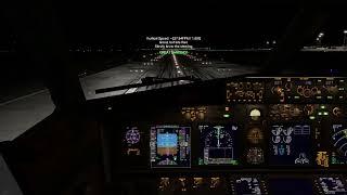 X-Plane 12 | Eurowings ZiboMod B737-800 | Night Approach on RWY 23 | Strasbourg LFST |