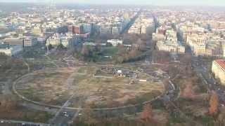 Washington Monument Observatory - View to the North 2/2 (White House, Ellipse) - Dec. 21, 2014