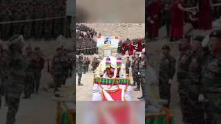 Last rites of SM Tasewang morup,VC were held today with full military honours ️️️️