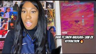 American React to Dave ft.Snoh Aalegra - Law Of Attraction