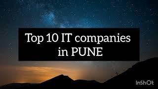 Top 10 IT companies in PUNE || software companies in pune || #indian #youtubevideo