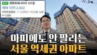 서울 역세권 "마피 무덤" 된 아파트, 1억 천 계약금 다 날리겠는데요..?