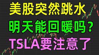 美股收评1228，大盘突然跳水，明天能回暖吗？TSLA要注意了！