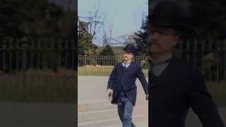 Theodore Roosevelt in 1897 - Restored Footage