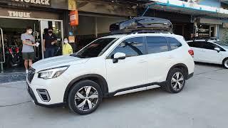 กล่องสัมภาระบนหลังคา  YAKIMA RoofBox Easytrip 470 ใส่ Subaru Forester กล่องเก็บของบนหลังคารถ