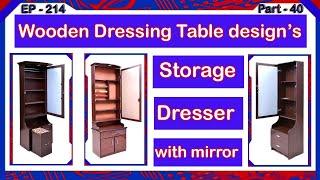 Wooden Dressing Table design’s | Dresser | Dressing Cabinet | EP.214 | P.40 | sri maari furnitures