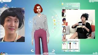 [fem!BTS] my attempts to make girls out of BTS  [SIMS 4]