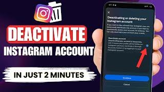 Instagram Account Deactivate kaise kare | Delete Instagram Account 2025