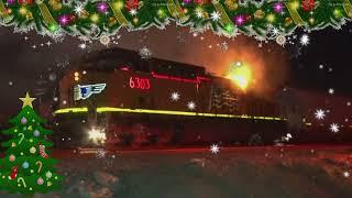 Burning GEvo Locomotive Yule Log