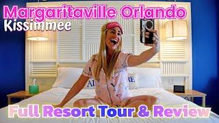 MARGARITAVILLE RESORT ORLANDO VLOG: Lakefront Room Tour King One Bedroom Suite near Disney & Review