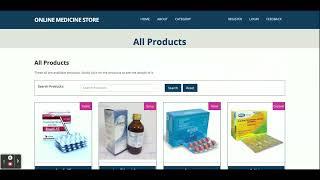 Online Medicine Store Mini Project | Spring Boot ReactJS Project Tutorial