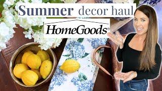 HOMEGOODS SUMMER DECOR HAUL | HOME DECORATING IDEAS 2024 | Jessica Giffin