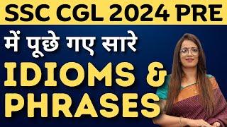 SSC CGL 2024 Pre में पूछे गए सारे Idioms & Phrases | Vocabulary | English With Rani Ma'am