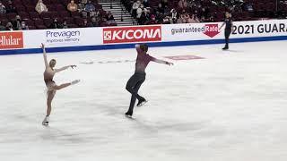 Evgenia Tarasova and Vladimir Morozov, GP Skate America 2021, short program run through, Las Vegas