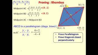 Proving Rhombus