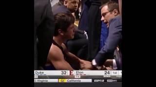 Grayson Allen TRIP vs Elon player - has MELTDOWN after Tech - Duke vs Elon