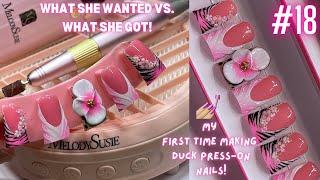 WHAT SHE WANTED VS. WHAT SHE GOT ! DUCK PRESS-ON NAILS ?! + MY NEW PRODUCTS