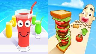 Juice Run VS Sandwich Runner Android iOS Gameplay Level 71-75