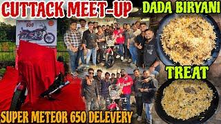 Super Meteor 650 Asigala  Dada Birayni ରେ MUTTON BIRYANI ମାଡ଼ // Cuttack Meet Up // Jena Babu Vlog