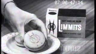 Limmits weight loss biscuits 1962 TV commercial