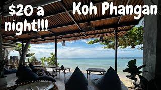 $20 a night for this!!! CHEAP THAILAND Beach Resort Koh PHANGAN  2022