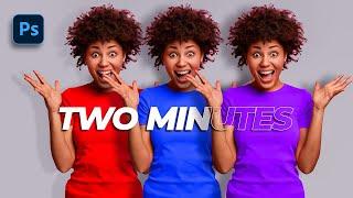 Change Color in Photoshop: The EASIEST Way (2 Minutes)