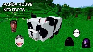 Survival Panda House With 100 Nextbots - Minecraft Gameplay - Coffin Meme