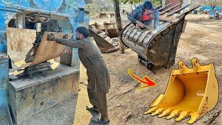 The Process Of Making a Strong Excavator Bucket // Developed By Expert Mechanics