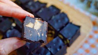 Homemade sugar-free chocolate自制无糖黑巧克力原来那么简单？冬日泡奶喝，真的太好吃了！