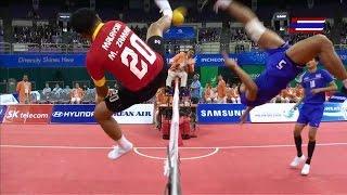 Thailand - Malaysia 2014 Asian Games SEPAKTAKRAW -Semifinal-