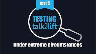 Test 5! In a steel factory. talk2lift tested, under extreme circumstances.