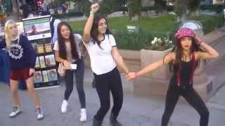 10 YEAR OLD JULIA ROSE GRUENBERG STREET DANCING WITH 4 TEENS AT 3RD. ST. IN SANTA MONICA! MUST SEE!