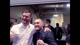 Rare backstage footage after UFC 200. Conor McGregor meets Stipe Miocic and Joanna Jędrzejczyk