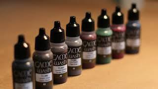 #89422 Acrylicos Vallejo Games Colors, Model Color Washes, 1/2 Fl. Oz. Bottles, 8 Colors