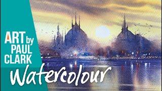 A step by step tutorial in watercolour by Paul Clark - A scene in Venice