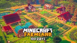 I Spend 100 Days Building the ULTIMATE FARM in Minecraft [FULL MOVIE]