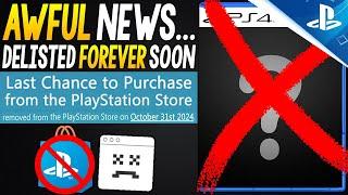 Big PlayStation Exclusive Game Getting DELISTED From PSN FOREVER - This is AWFUL...