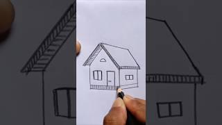 Easy House drawing #shorts #drawing #art #house #housedrawing #housedesign