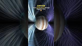 Earth's Magnetic Field vs Jupiter's Magnetic Field  #space #shorts #viralvideo