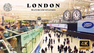 LONDON, UK -  [4K] Walk in Waterloo station