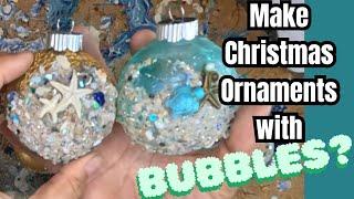 BLOW BUBBLES TO MAKE CHRISTMAS ORNAMENTS? You can with UV resin!