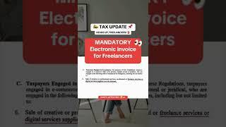 TAX UPDATE Mandatory Electronic Invoice